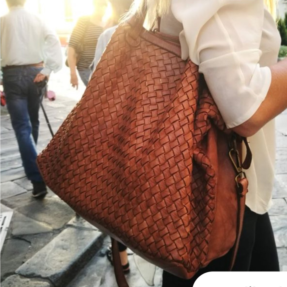 Made in Italy, Lucia woven tote bag - NEW w/o tags